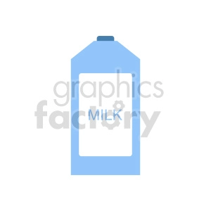 milk container vector clipart