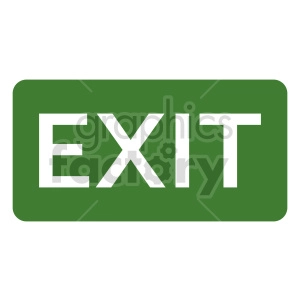 exit sign vector clipart