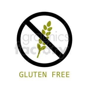 gluten free symbol vector graphic 02