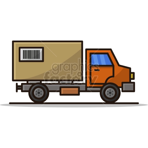 delivery truck vector clipart