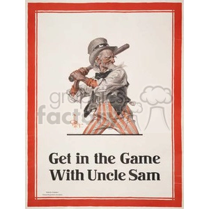 Vintage Uncle Sam Baseball
