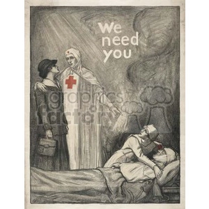 Red Cross Recruitment Poster - We Need You