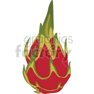 dragon fruit flat icon clip art
