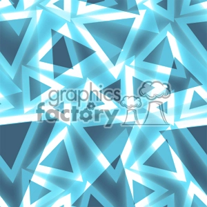 Glowing Blue Triangles Abstract