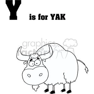 Alphabet Letter Y as in Yak