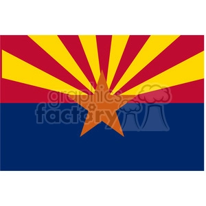 vector state Flag of Arizona