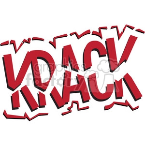 krack onomatopoeia clip art vector images