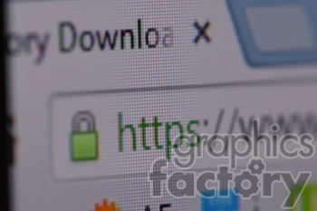A close-up view of a web browser's address bar displaying a secure HTTPS connection, indicated by a green lock icon.