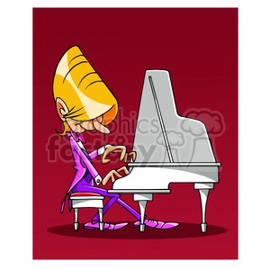 Pianista cartoon caricature