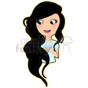 Cupcake Girl cartoon character vector image