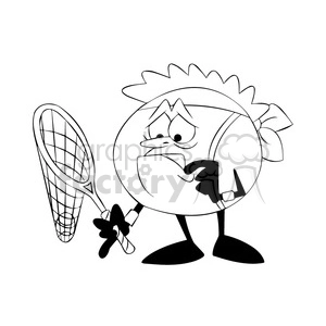 tennis ball clipart black and white