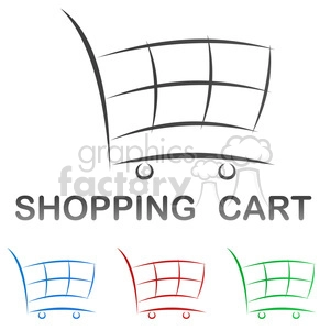 Colorful Shopping Cart