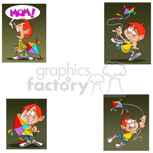 josh the cartoon character clip art image set