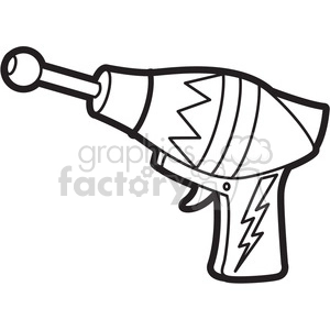 toy space gun cartoon vector image outline