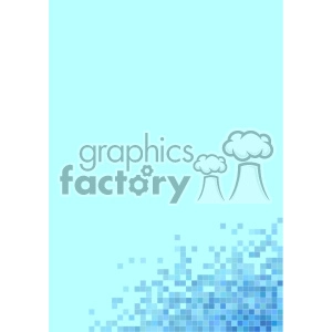 shades of blue pixel vector brochure letterhead background template