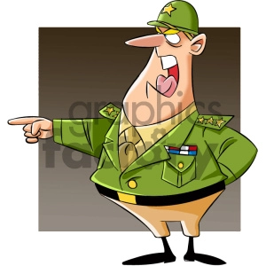cartoon colonel character