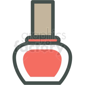 nail polish vector icon clip art