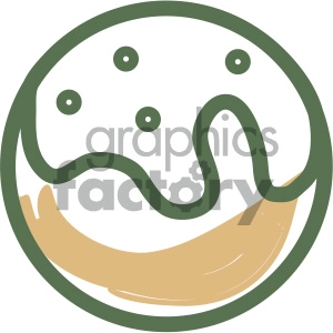 doughnut food vector flat icon design