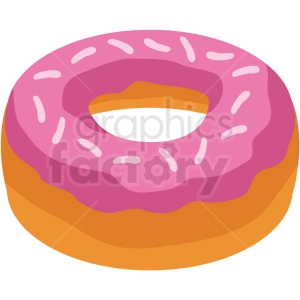 donut vector flat icon clipart with no background