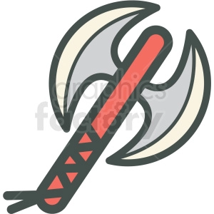 viking axe vector icon