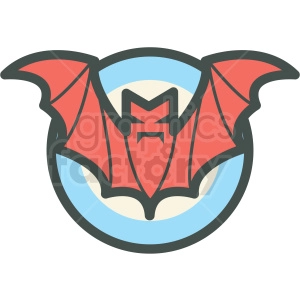 scary bat halloween vector icon image