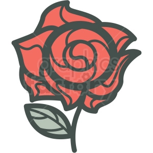 rose vector icon image