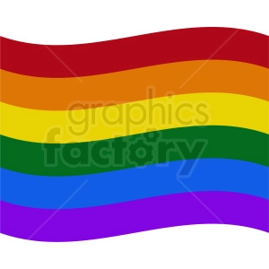 Rainbow flag icon no border