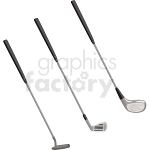 56 Golf clubs clipart - Graphics Factory