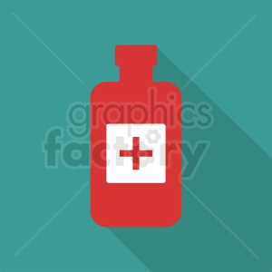 medication bottle aqua background