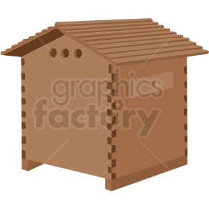 beehive house vector no background