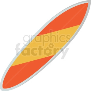 cartoon surfboard vector clipart