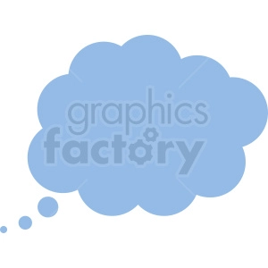 thought bubble vector clipart no background