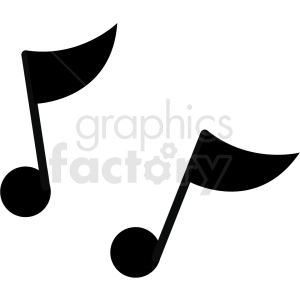 music notes vector image