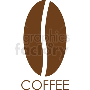 coffee bean vector logo