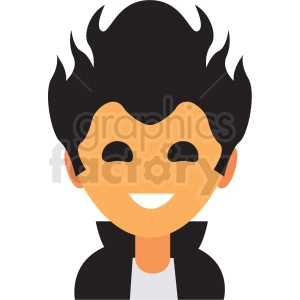 cool guy avatar icon vector clipart