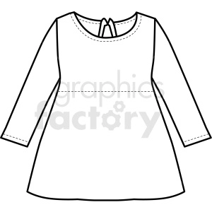 black white long sleeved shirt icon vector clipart