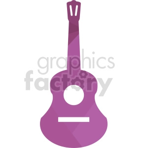 purple guitar vector clipart