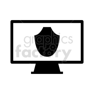 internet security icon vector clipart