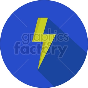 isometric lightning vector icon clipart 5