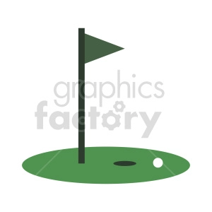 golf green vector clipart