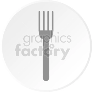 fork plate vector clipart