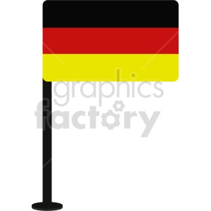 Germany Flag - National German Flag on a Pole