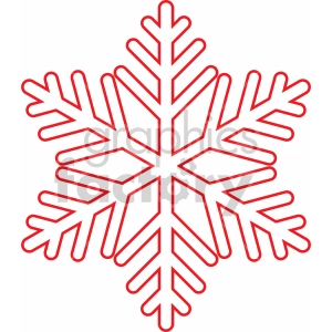 snowflake outline vector svg cut file