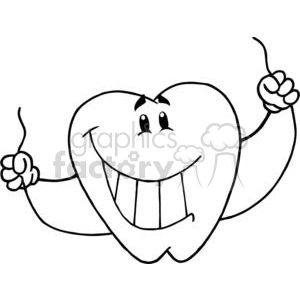 Happy Tooth with Dental Floss - Fun Oral Hygiene