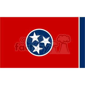 vector state Flag of Tennessee