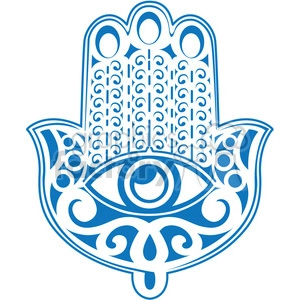 blue Hand of Fatima symbol