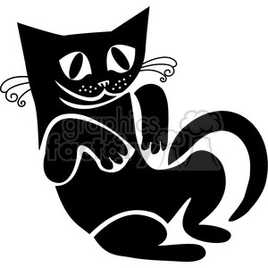 Happy Black Cat - Adorable Feline