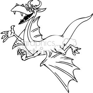 Funny Cartoon Dragon - Fantasy Creature