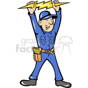 Electrician thunderbolt toolman