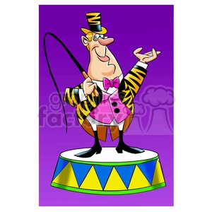 circus ringleader cartoon man